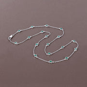 Bids.com 1.80 Carat Genuine Emerald .925 Sterling Silver Necklace Necklaces