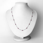 Bids.com 2.34 Carat Genuine Ruby .925 Sterling Silver Necklace Necklaces