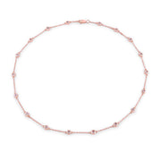Bids.com 1.62 Carat Genuine Morganite .925 Sterling Silver Necklace Necklaces