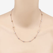 Bids.com 1.62 Carat Genuine Morganite .925 Sterling Silver Necklace Necklaces