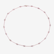 Bids.com 1.62 Carat Genuine Morganite .925 Sterling Silver Necklace Necklaces
