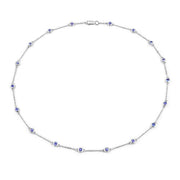 Bids.com 1.80 Carat Genuine Tanzanite .925 Sterling Silver Necklace Necklaces