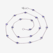 Bids.com 1.80 Carat Genuine Tanzanite .925 Sterling Silver Necklace Necklaces