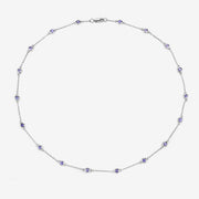 Bids.com 1.80 Carat Genuine Tanzanite .925 Sterling Silver Necklace Necklaces