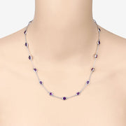 Bids.com 6.12 Carat Genuine Amethyst .925 Sterling Silver Necklace Necklaces