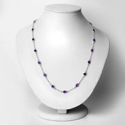 Bids.com 6.12 Carat Genuine Amethyst .925 Sterling Silver Necklace Necklaces