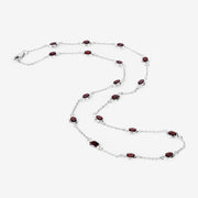 Bids.com 8.10 Carat Genuine Garnet .925 Sterling Silver Necklace Necklaces