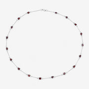 Bids.com 8.10 Carat Genuine Garnet .925 Sterling Silver Necklace Necklaces