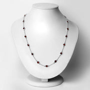 Bids.com 8.10 Carat Genuine Garnet .925 Sterling Silver Necklace Necklaces