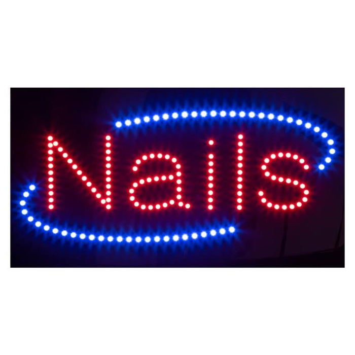 WS - "NAILS" LED Sign