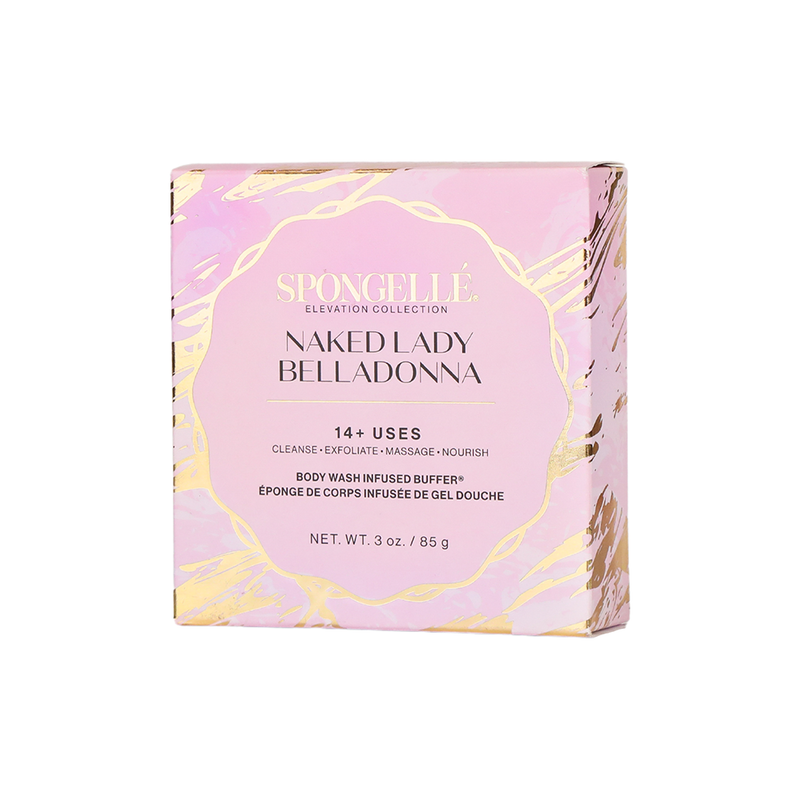 Spongellé Naked Lady Belladonna | Elevation Boxed Flower Body Wash Infused Buffer