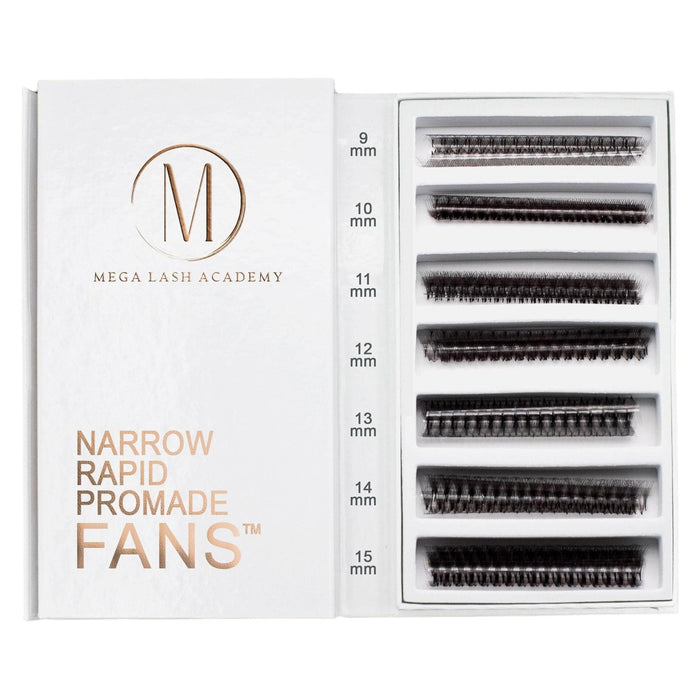 Mega Lash Academy - Narrow 10D - 0.03 - Rapid Promade Fans® - 1050 Fans