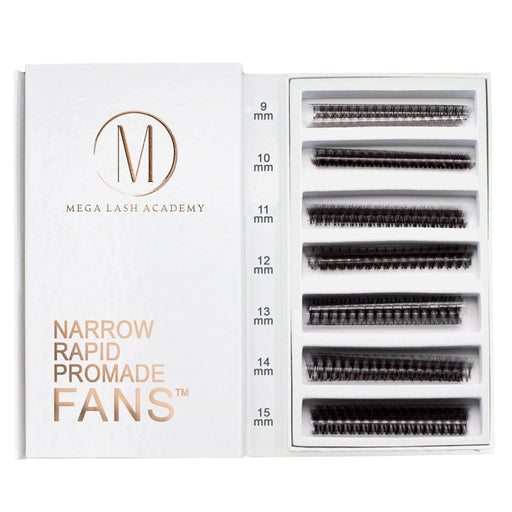 Mega Lash Academy Narrow 10D - Rapid Promade Fans® - 1050 Fans Promade Fans