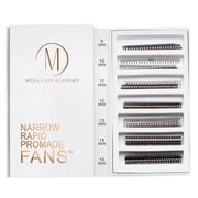 Mega Lash Academy Narrow 6D Rapid Promade Fans® - 1050 Fans Promade Fans
