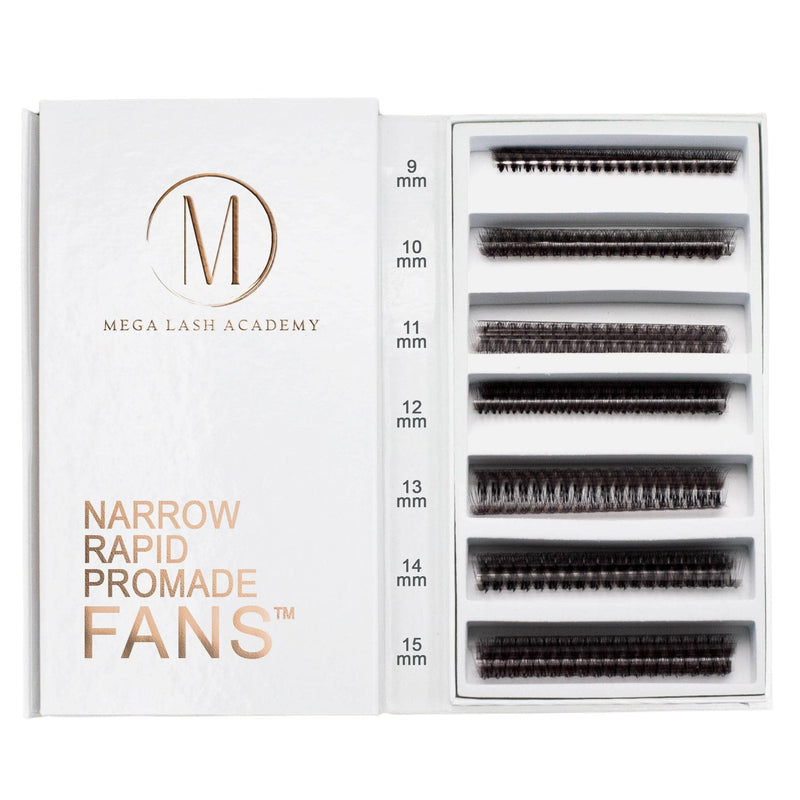 Mega Lash Academy Narrow 8D Rapid Promade Fans® - 1050 Fans Promade Fans