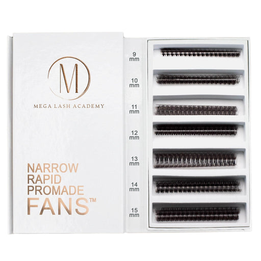 Mega Lash Academy Narrow 8D Rapid Promade Fans® - 1050 Fans Promade Fans