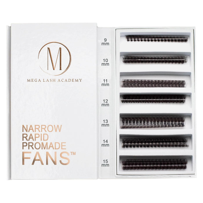 Mega Lash Academy - Narrow 8D Rapid Promade Fans® - 1050 Fans