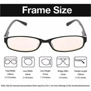 eyekeeper.com Narrow Lens Blue Light Blocking Reading Glasses 4-CG908K Eyeglasses