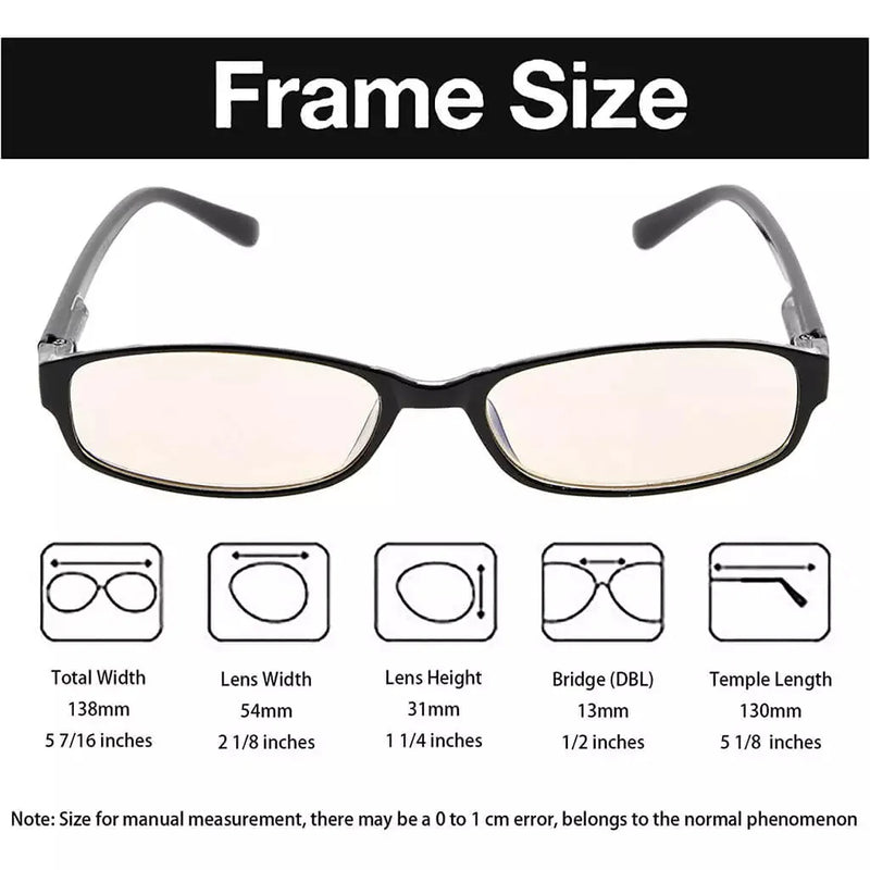 eyekeeper.com Narrow Lens Blue Light Blocking Reading Glasses 4-CG908K Eyeglasses
