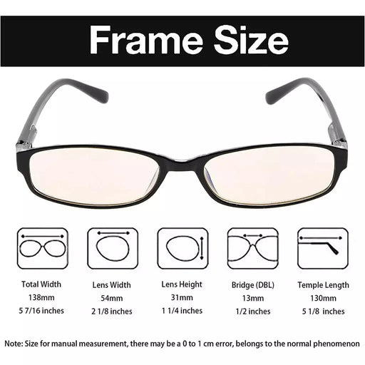 eyekeeper.com Narrow Lens Blue Light Blocking Reading Glasses 4-CG908K Eyeglasses