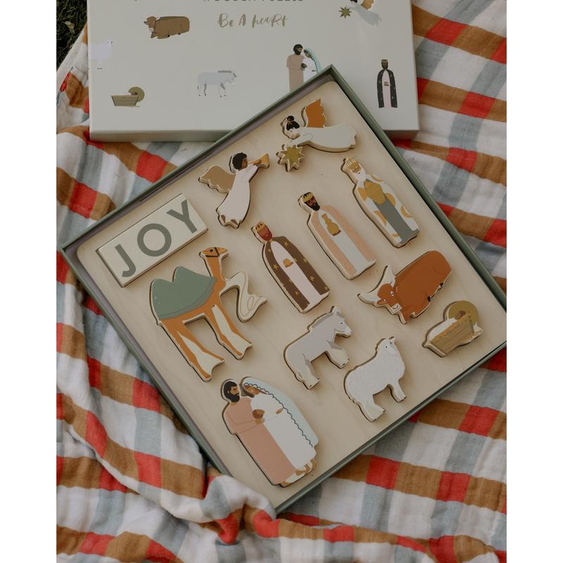 Be A Heart Nativity Wooden Puzzle puzzle