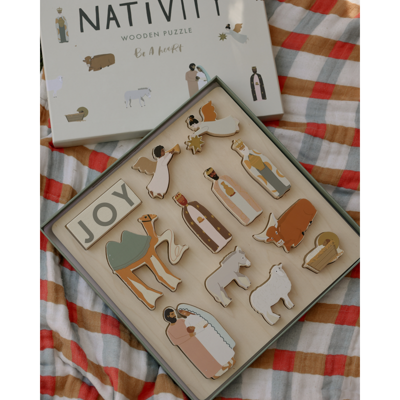 Be A Heart Nativity Wooden Puzzle puzzle