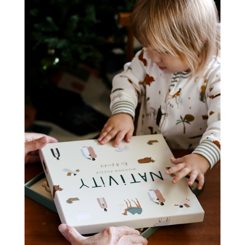 Be A Heart Nativity Wooden Puzzle puzzle