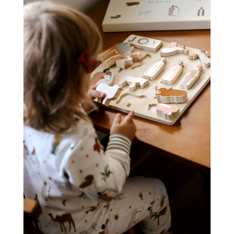 Be A Heart Nativity Wooden Puzzle puzzle