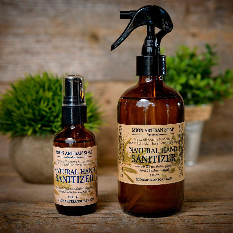 MION Artisan Soap Co. Natural Hand Sanitizer | Made With Pure Alcohol and Essential Oils