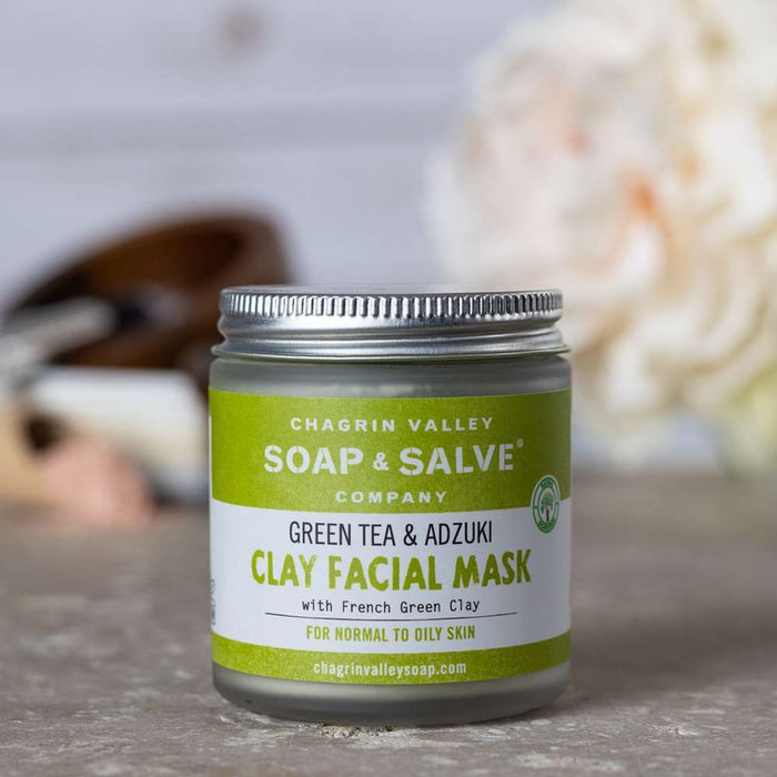 Chagrin Valley Soap & Salve - Clay Face Mask: Green Tea & Adzuki