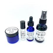 Rooted Earth Farm + Apothecary Acne Relief Kit skin care gift set