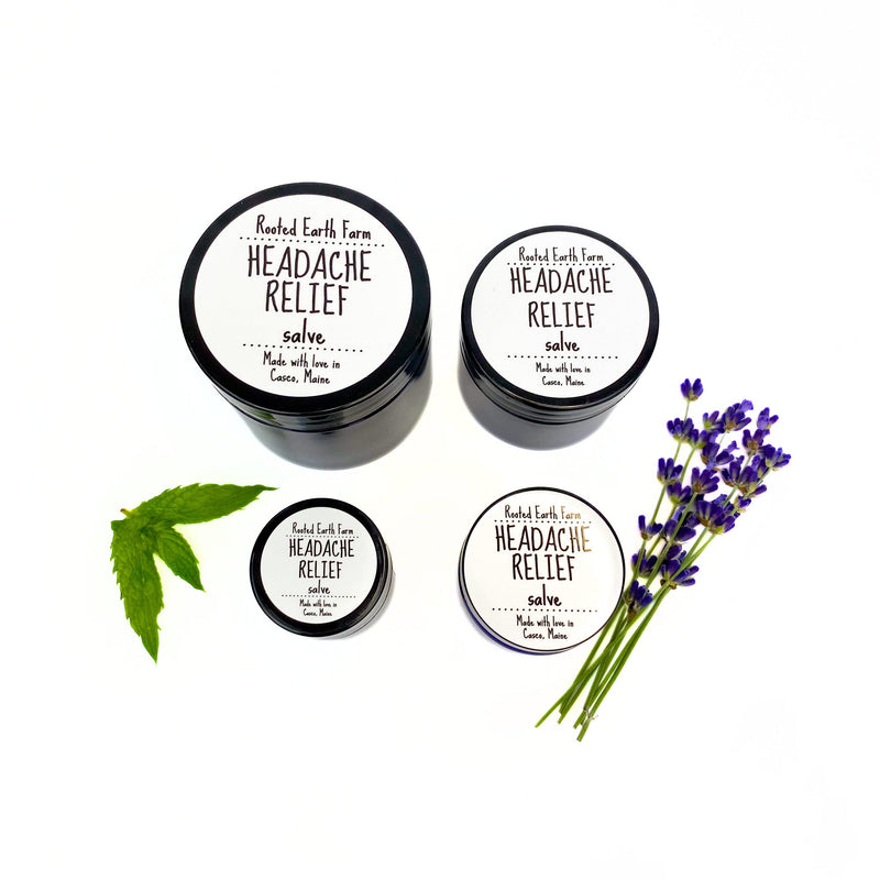 Rooted Earth Farm + Apothecary Headache Relief Salve Herbal Salves + Balms