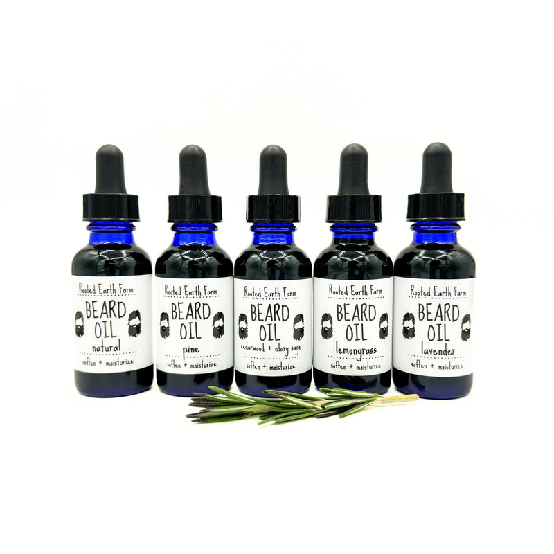 Rooted Earth Farm + Apothecary Herbal Beard Oil Hair + Nail Care