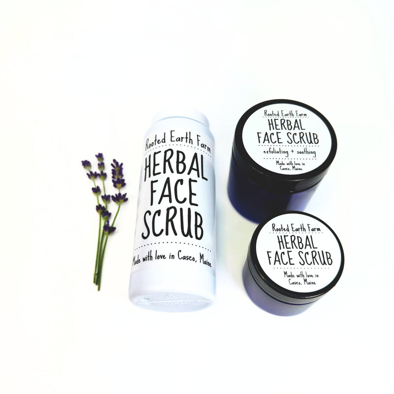Rooted Earth Farm + Apothecary Herbal Face Scrub Face Masks + Scrubs