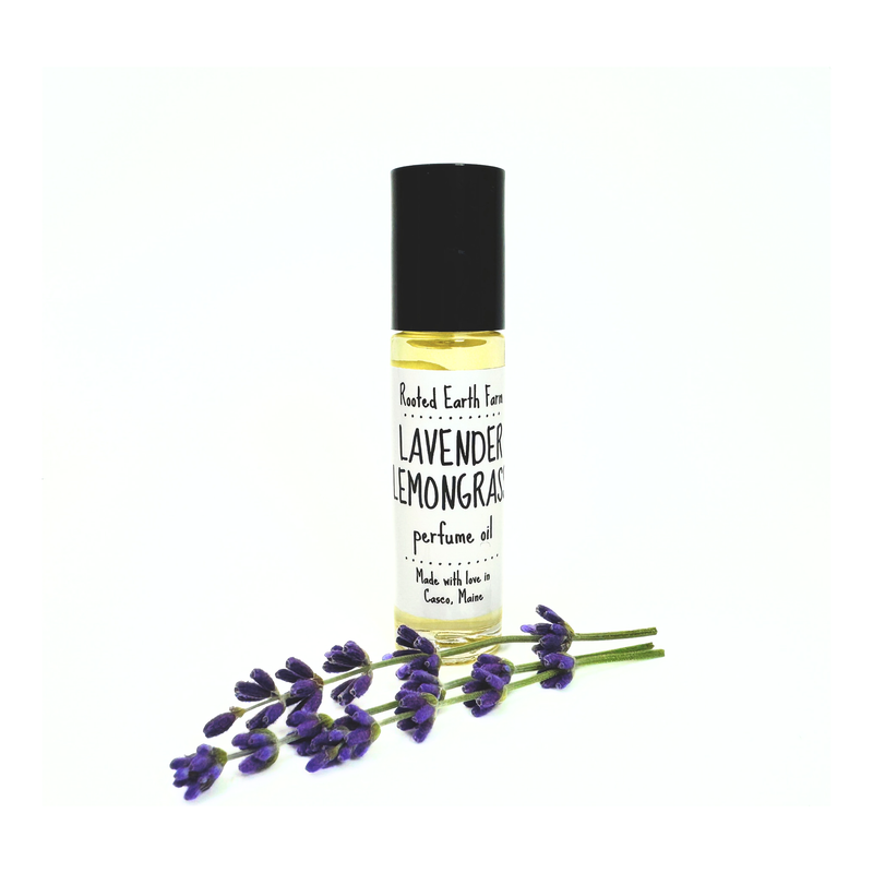 Rooted Earth Farm + Apothecary Lavender Lemongrass Perfume Oil Natural Perfumes