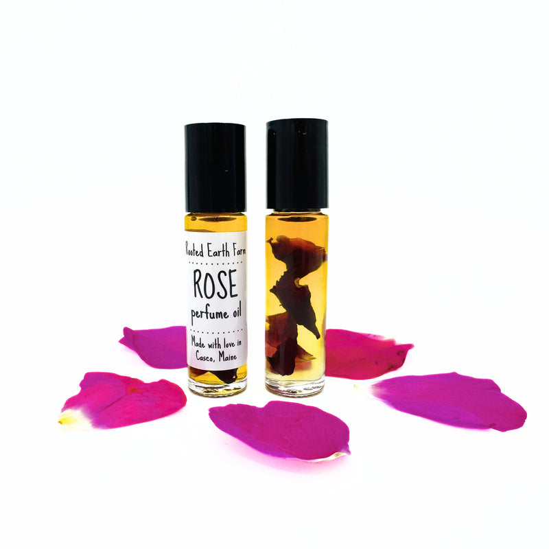 Rooted Earth Farm + Apothecary Rose Perfume Oil Organic Perfumes