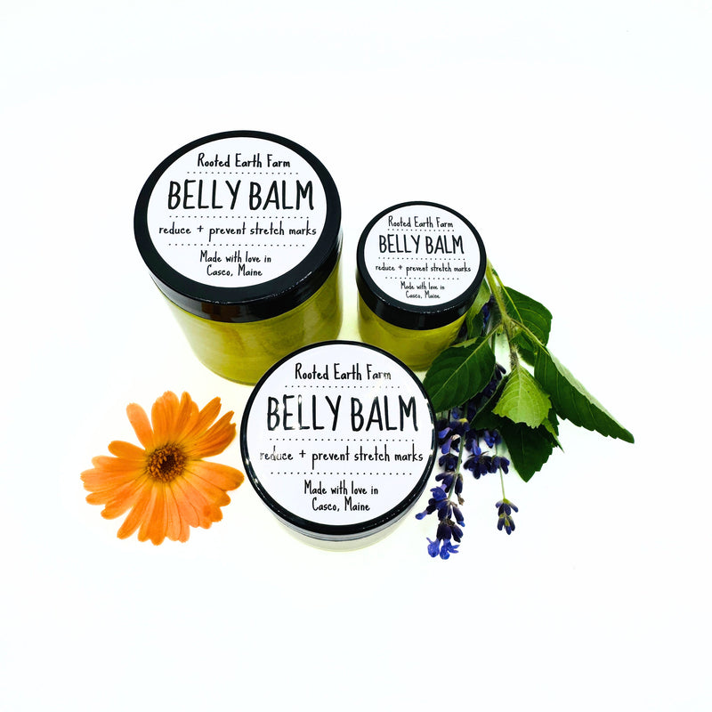 Rooted Earth Farm + Apothecary Belly Balm Herbal Salves + Balms