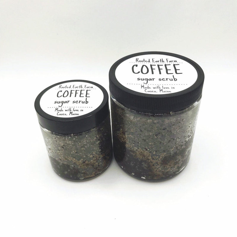 Rooted Earth Farm + Apothecary Coffee Sugar Body Scrub Face Masks + Scrubs