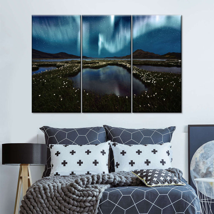 Landmannalaugar Northern Lights Wall Art