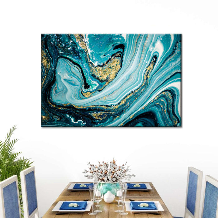 Dynamic Abstract Marble Wall Art