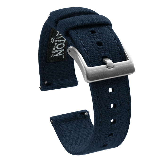 Navy Premium Canvas Watch Band by Barton Watch Bands