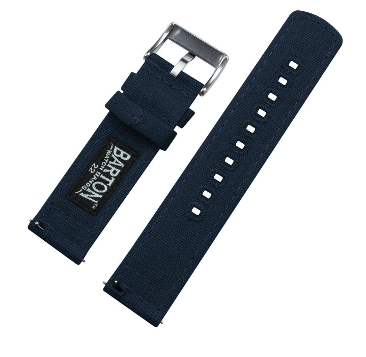 Navy Premium Canvas Watch Band by Barton Watch Bands