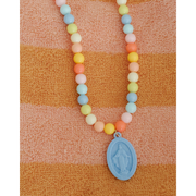 Be A Heart Miraculous Medal Plastic Children's Necklace Jewelry
