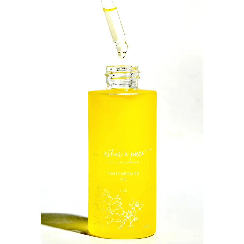 Athar'a Pure Neem Healing Oil for Skin, Hair and Nails (100% Natural, Vegan) Face, Hair