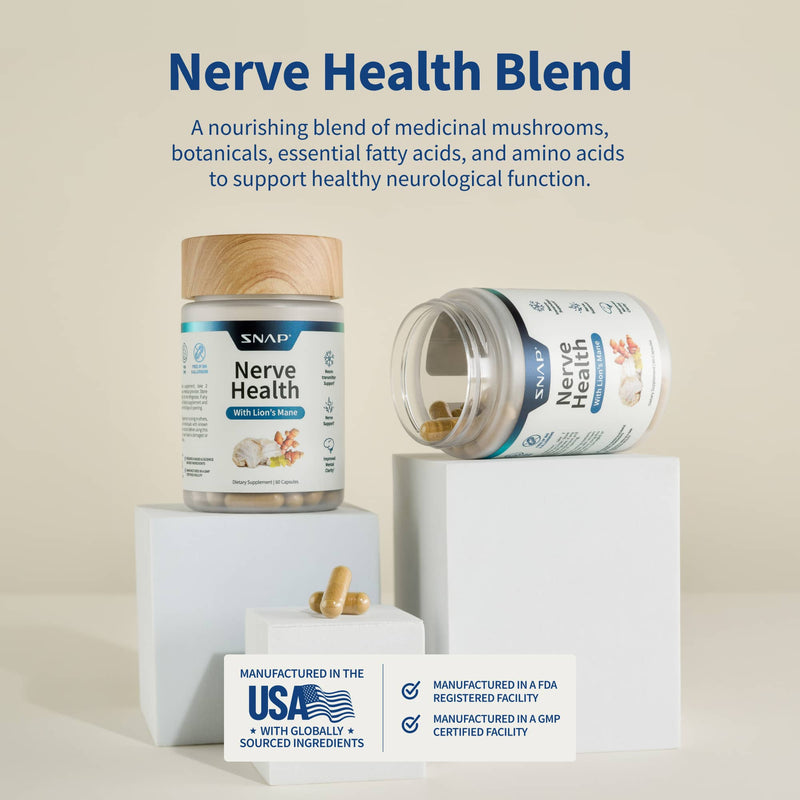 Snap Supplements Nerve Health Light Gray