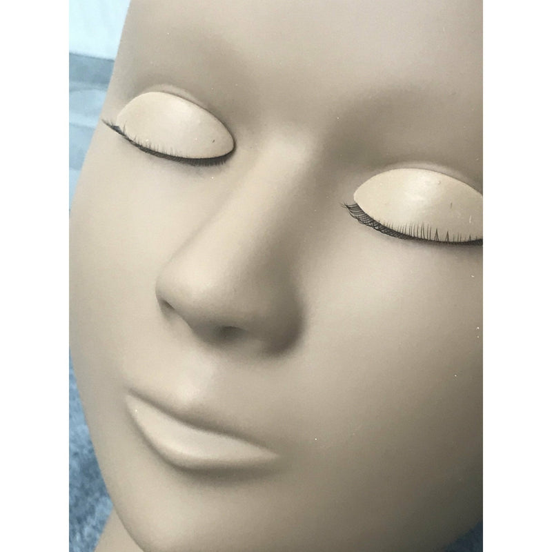 VIP Extensions New Eyelash Practice Mannequin with 3 sets of removable eyes. Salon Supplies