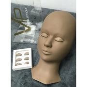 VIP Extensions New Eyelash Practice Mannequin with 3 sets of removable eyes. Salon Supplies