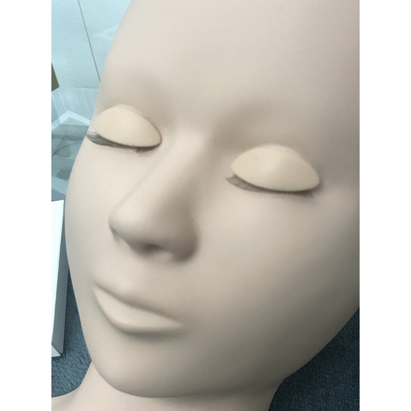 VIP Extensions New Eyelash Practice Mannequin with 3 sets of removable eyes. Salon Supplies
