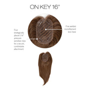 VIP Extensions NEW! On Key 16″ Hair topper Hair Topper