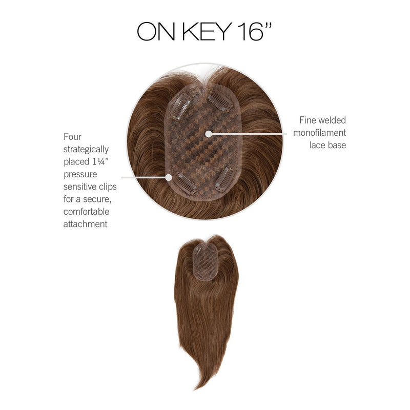 VIP Extensions NEW! On Key 16″ Hair topper Hair Topper